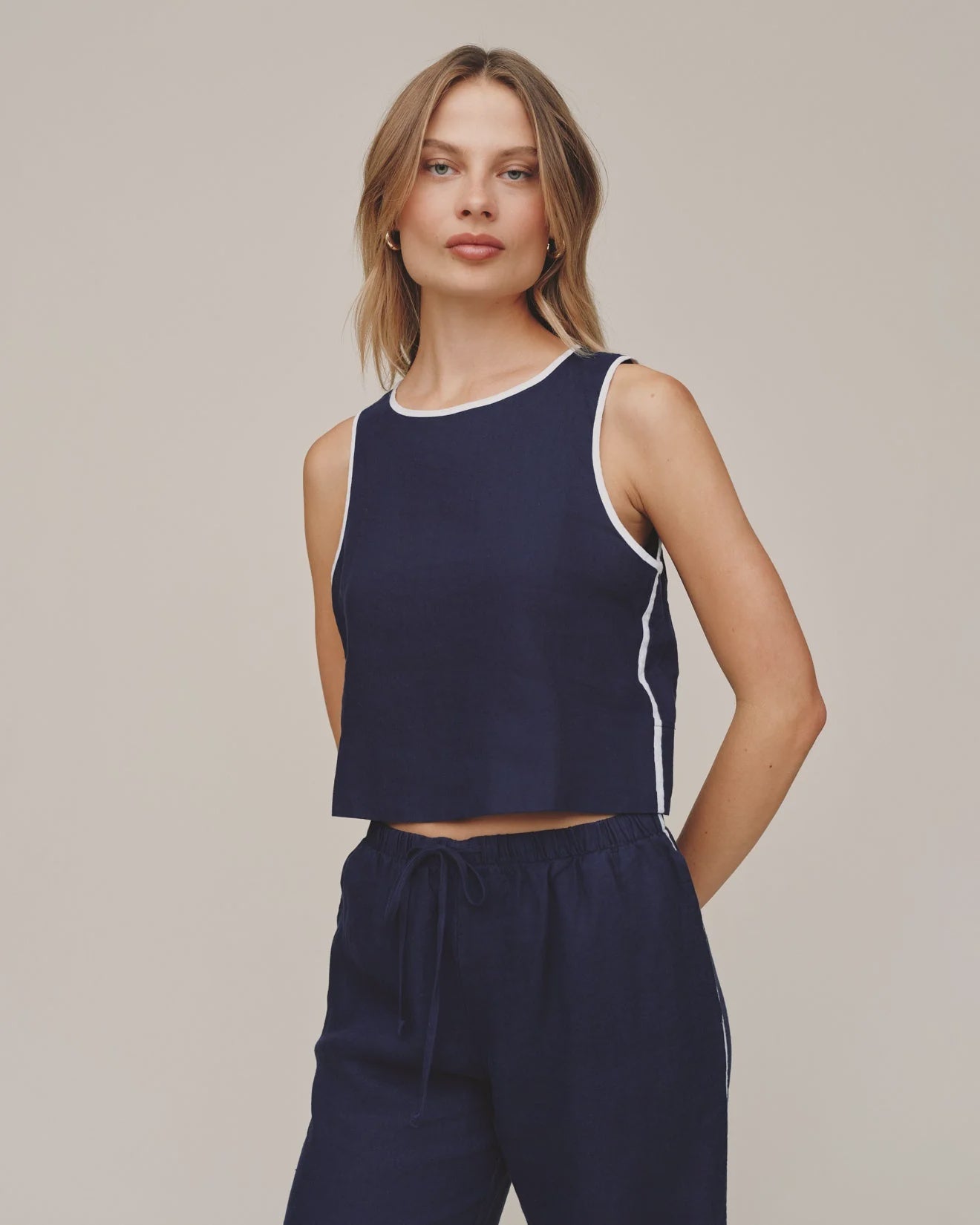 Bella Dahl Contrast Keyhole Tank