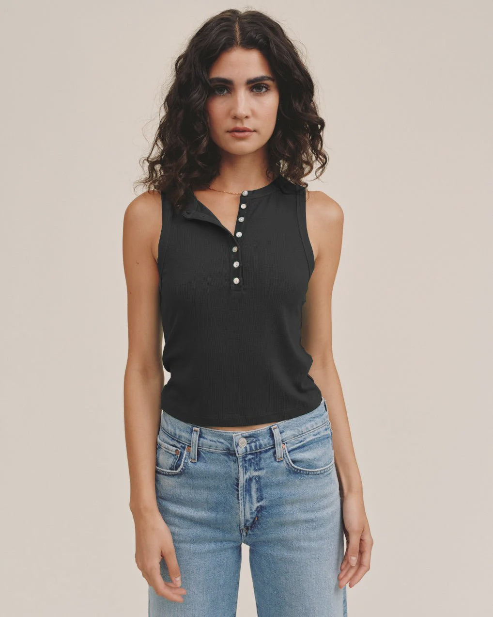 Bella Dahl Sleeveless Placket Top