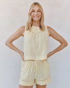 Bella Dahl | Sleeveless Trimmed Yoke Seam Top | Vagabond | Apparel | Boutique