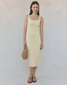 Bella Dahl | Square Neck Fitted Midi Dress | Vagabond | Apparel | Boutique