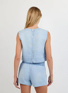Bella Dahl | Boxy Button Back Top | Back | Vagabond | Apparel | Boutique