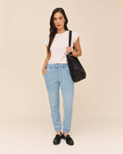 Bella Dahl | Denim Pocket Jogger | Model | Vagabond | Apparel | Boutique