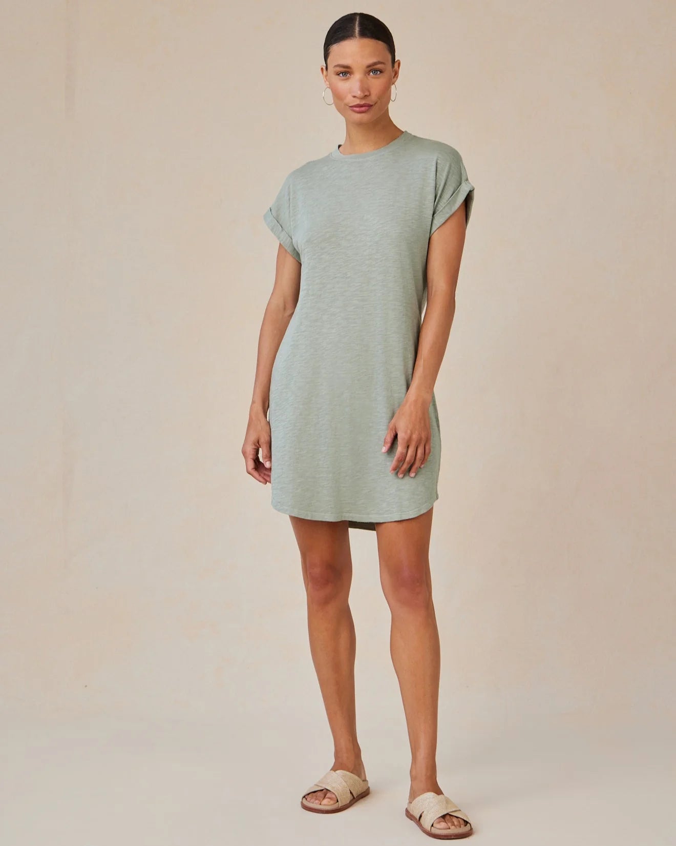 Bella Dahl | Roll Sleeve T-Shirt Dress | Vagabond | Apparel | Boutique
