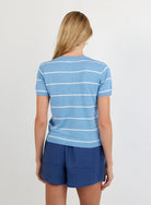 Bella Dahl | Short Sleeve Crew Neck Knit Top | Sailor | Back | Vagabond | Apparel | Boutique