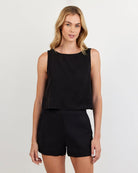 Bella Dahl | Sleeveless Boat Neck Split Back | Vagabond | Apparel | Boutique