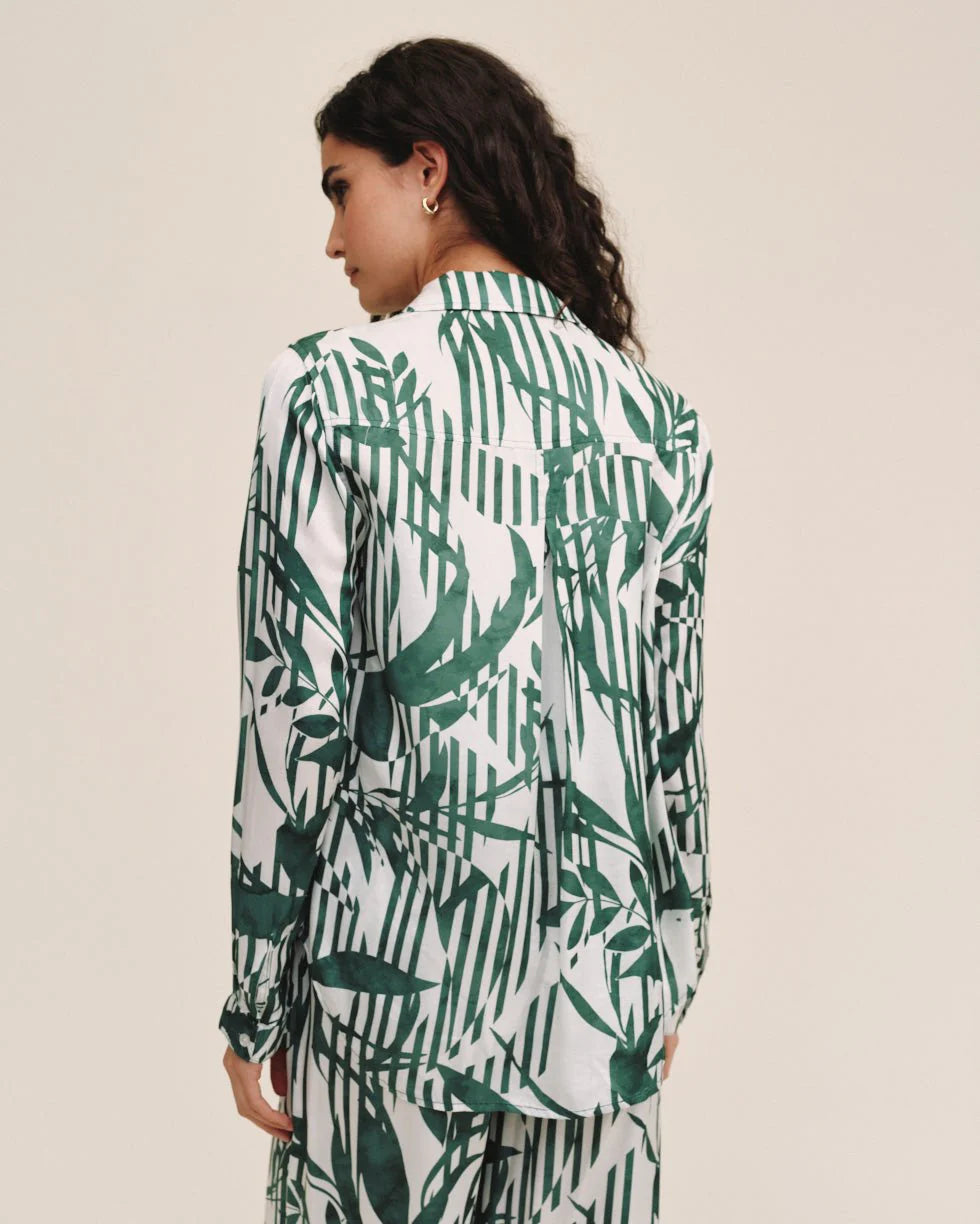 Bella Dahl Classic Button Down Palm Paradise