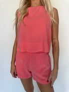 Bella Dahl |Clean Front Short | Wild Coral | Vagabond | Apparel | Boutique