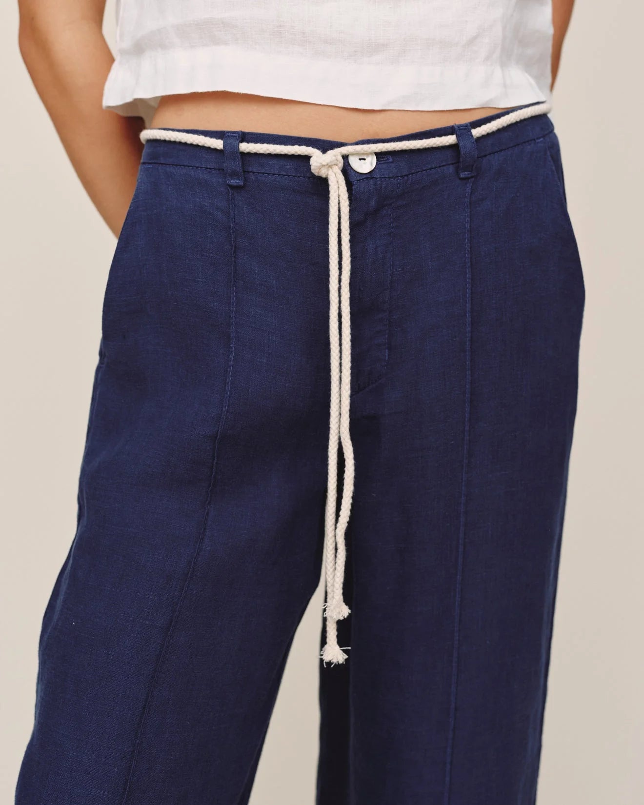 Bella Dahl Clean Waist Pintuck Wide Leg Pant