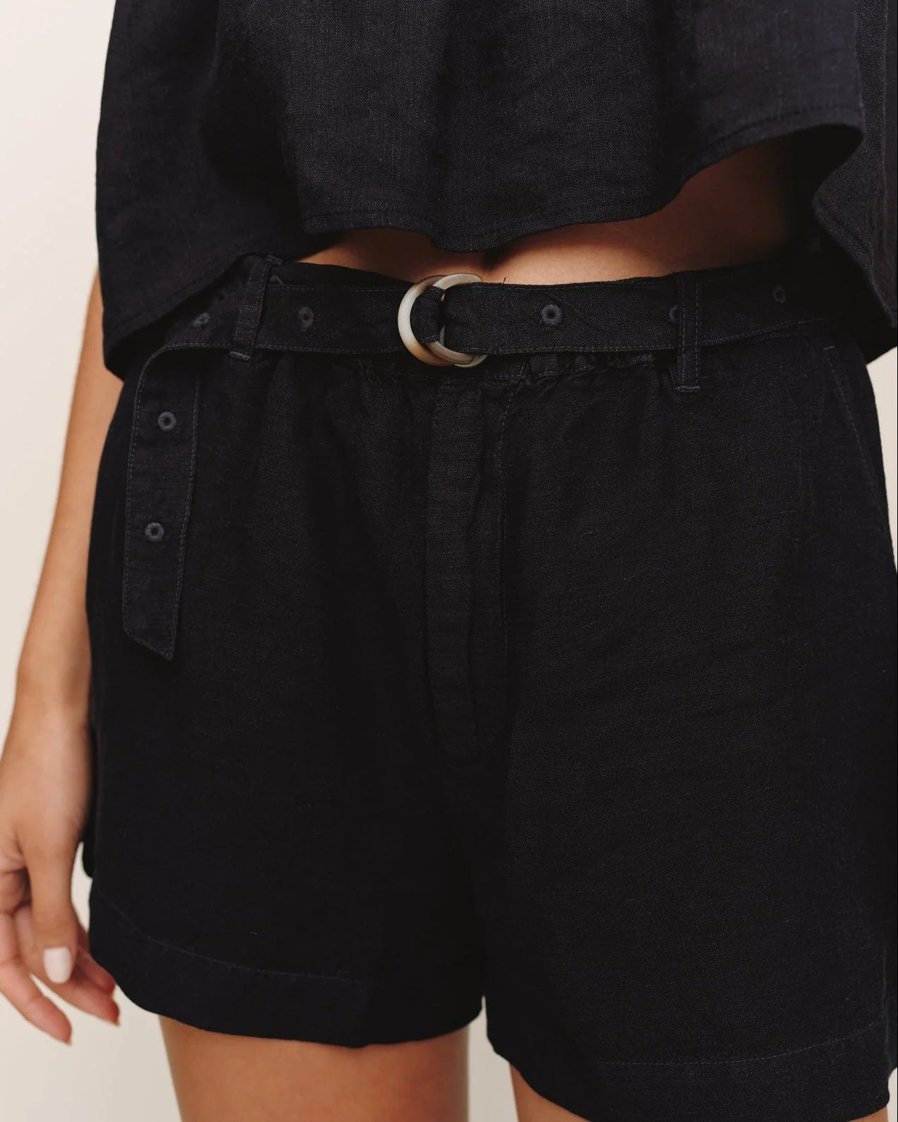 Bella Dahl |  Eyelet Belted Short | Vagabond | Apparel | Boutique