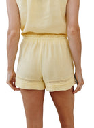 Bella Dahl | Lattice Pintuck Short | Back | Vagabond | Apparel | Boutique