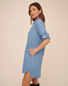 Bella Dahl | Long Sleeve A-Line Dress | Vagabond | Apparel | Boutique