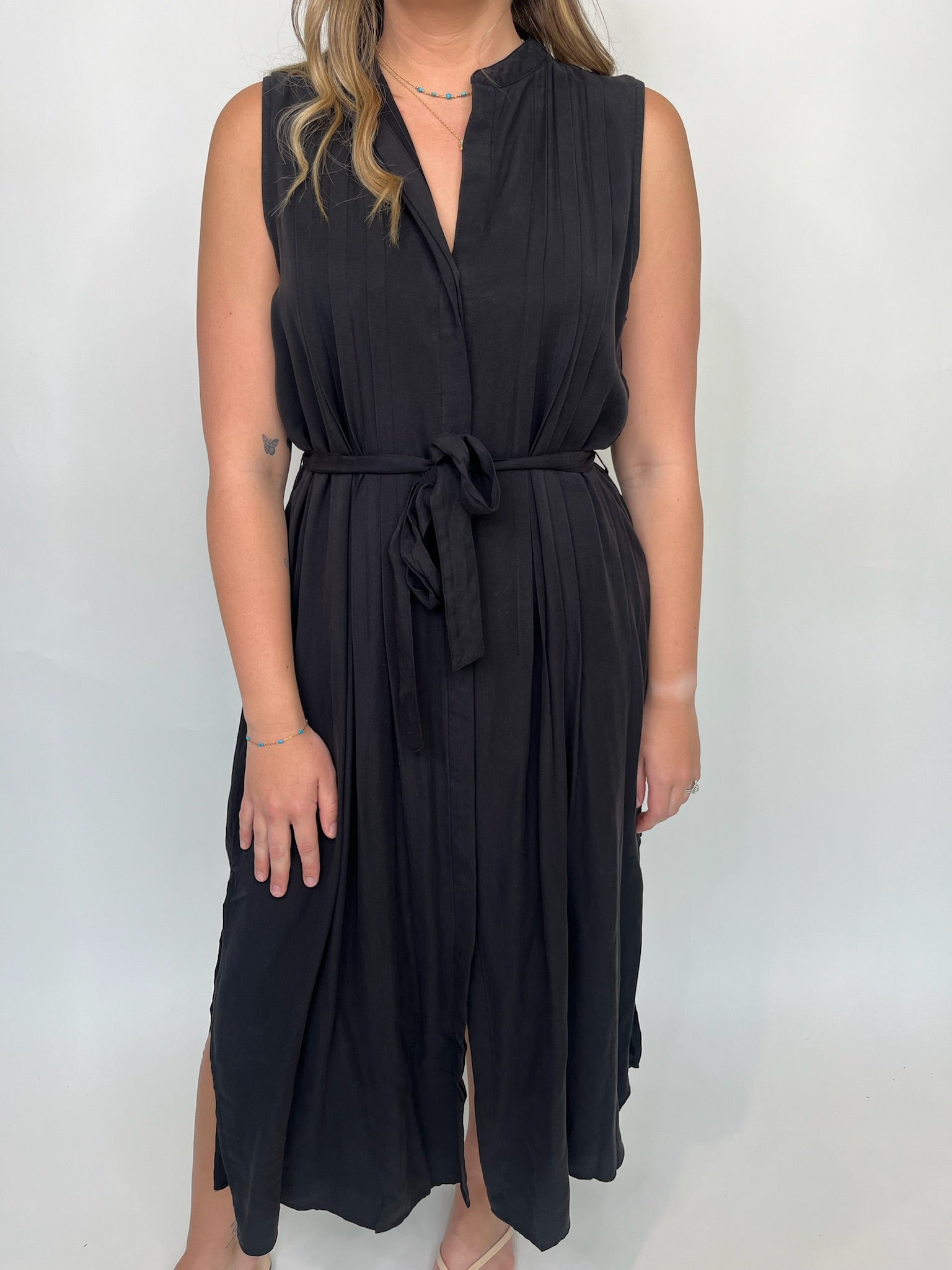 Bella Dahl Pintuck Maxi Dress