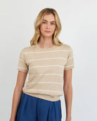 Bella Dahl | Short Sleeve Crew Neck Knit Top | Vagabond | Apparel | Boutique