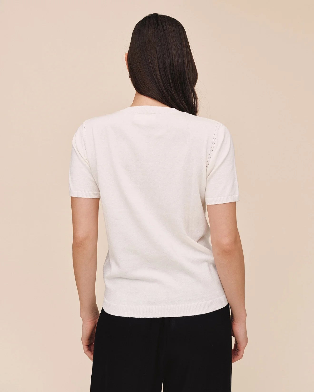 Bella Dahl | Short Sleeve Crew Neck Knit Top | Vagabond | Apparel | Boutique