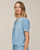 Bella Dahl |Short Sleeve Pullover W/Trim | Vagabond | Apparel | Boutique