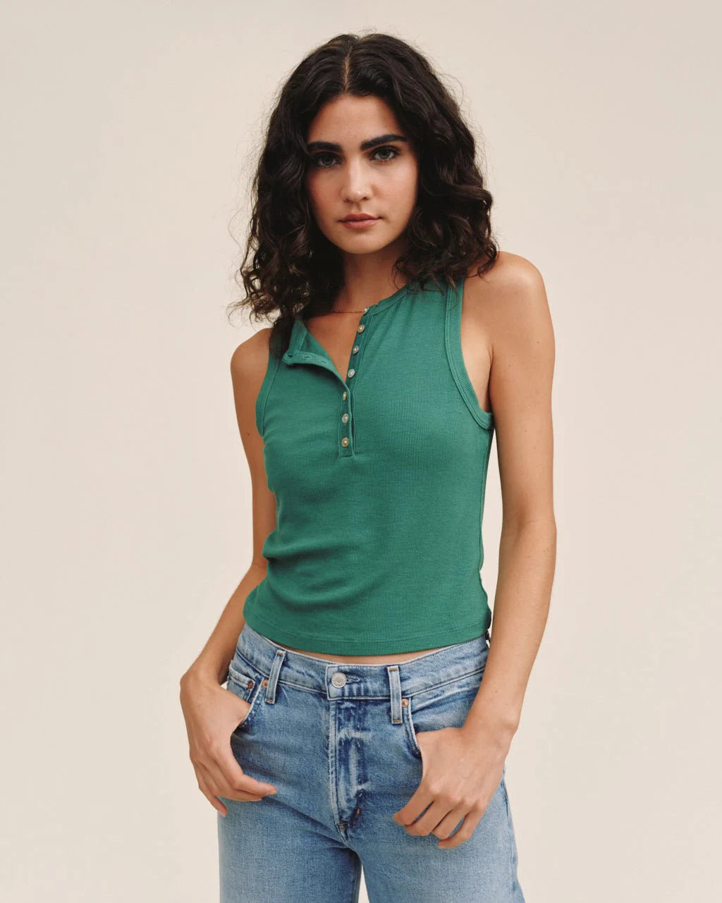 Bella Dahl Sleeveless Placket Top