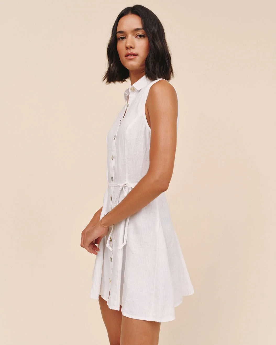 Bella Dahl | Sleeveless Seamed Shirt Dress | Vagabond | Apparel | Boutique