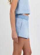 Bella Dahl | Smocked Waist Short | Side | Vagabond | Apparel | Boutique