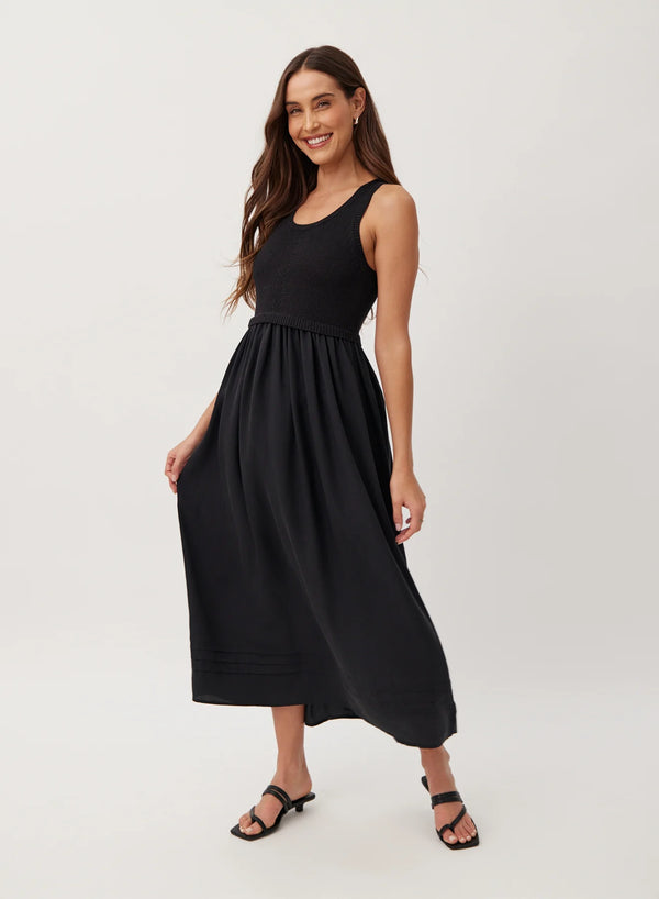 bella dahl midi dress Sweater Midi Dress | Black | L