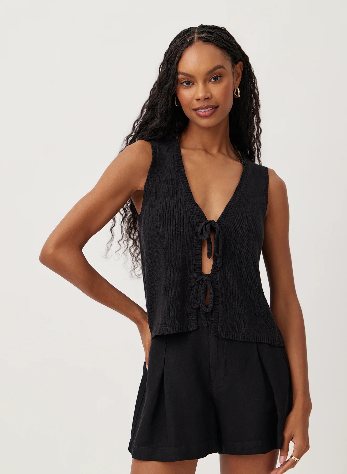 Bella Dahl | Tie Front Vest | Vagabond | Apparel | Boutique