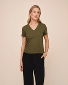 Bella Dahl | V-Neck Tee | Vagabond | Apparel | Boutique