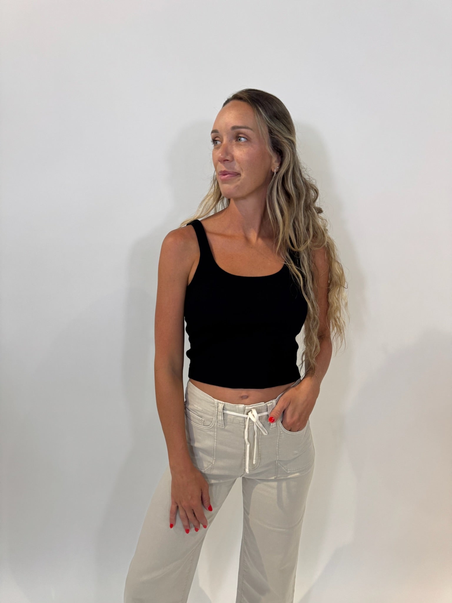 Bobi |  Crop Fitted Tank | Vagabond | Apparel | Boutique