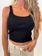 Bobi |  Crop Fitted Tank | Vagabond | Apparel | Boutique
