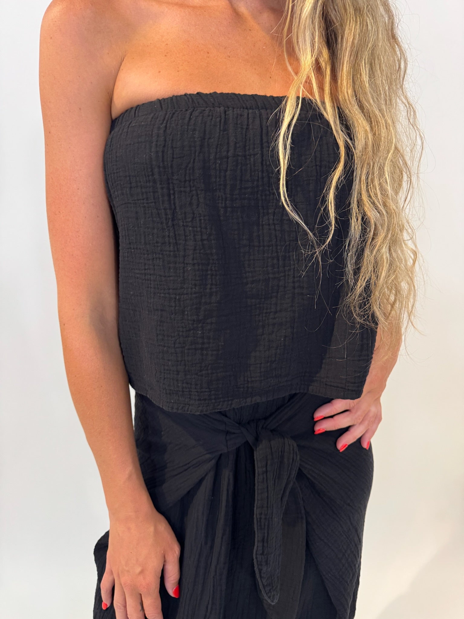Bobi | Double Layer Tube Top | Model | Vagabond | Apparel | Boutique