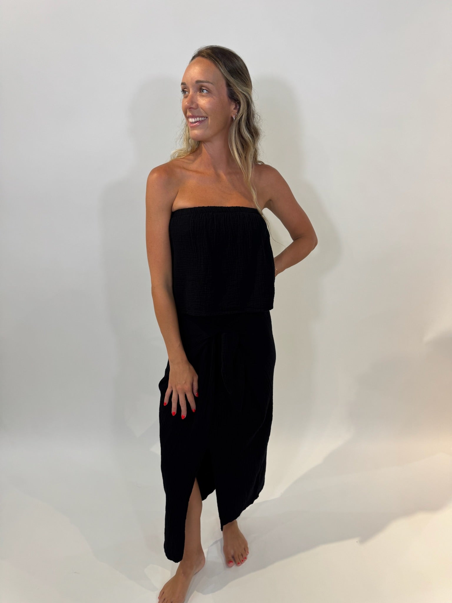 Bobi | Double Layer Tube Top | Model | Vagabond | Apparel | Boutique