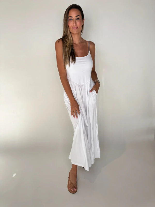 drop v waist dress White / L Carryover261 Color:BABY PINK A detachable chiffon scarf Vintage 80s Puff Sleeve