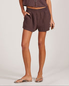 Bobi |  Faux Fly Smocked Short | Vagabond | Apparel | Boutique