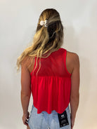 Bobi | Mesh Sweetheart Tank | Barn | Vagabond | Apparel | Boutique