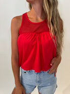Bobi | Mesh Sweetheart Tank | Barn | Vagabond | Apparel | Boutique