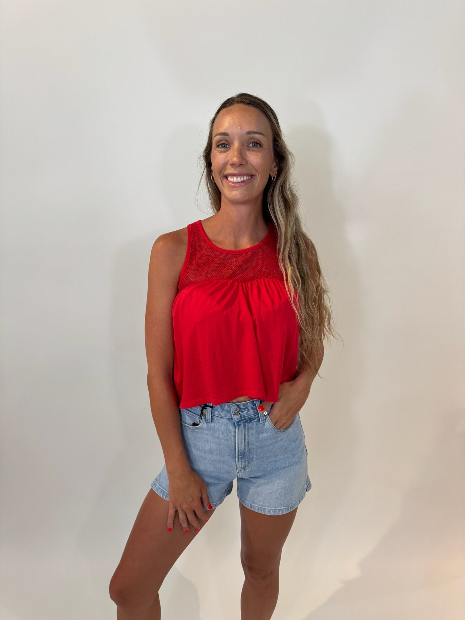 Bobi | Mesh Sweetheart Tank | Barn | Vagabond | Apparel | Boutique