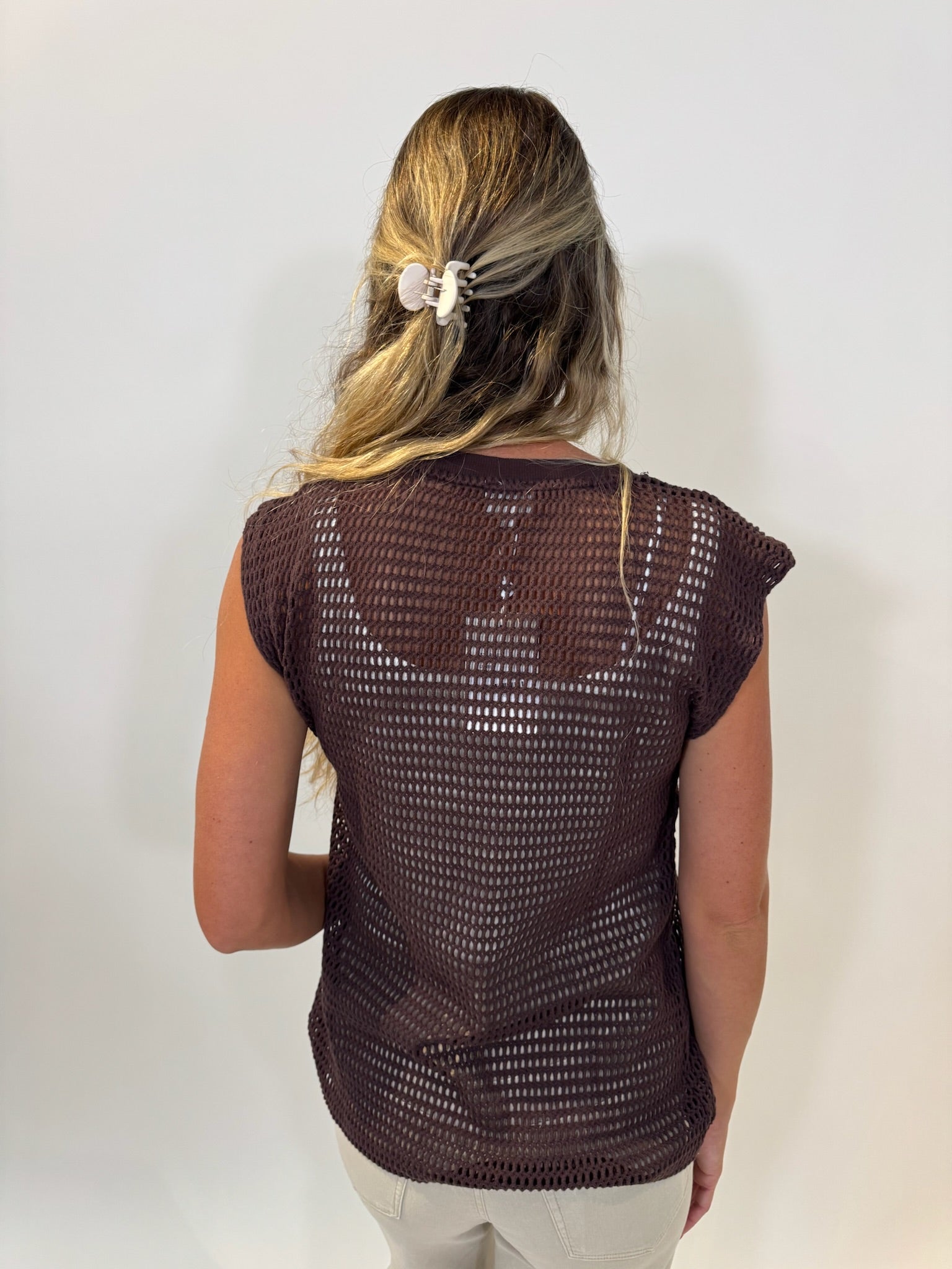Bobi | Muscle Tee | Umber | Back | Vagabond | Apparel | Boutique