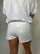 Bobi Roll Cuff Tie Waist Short | Vagabond Apparel Boutique
