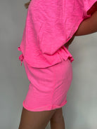 Bobi Roll Cuff Tie Waist Short | Vagabond Apparel Boutique