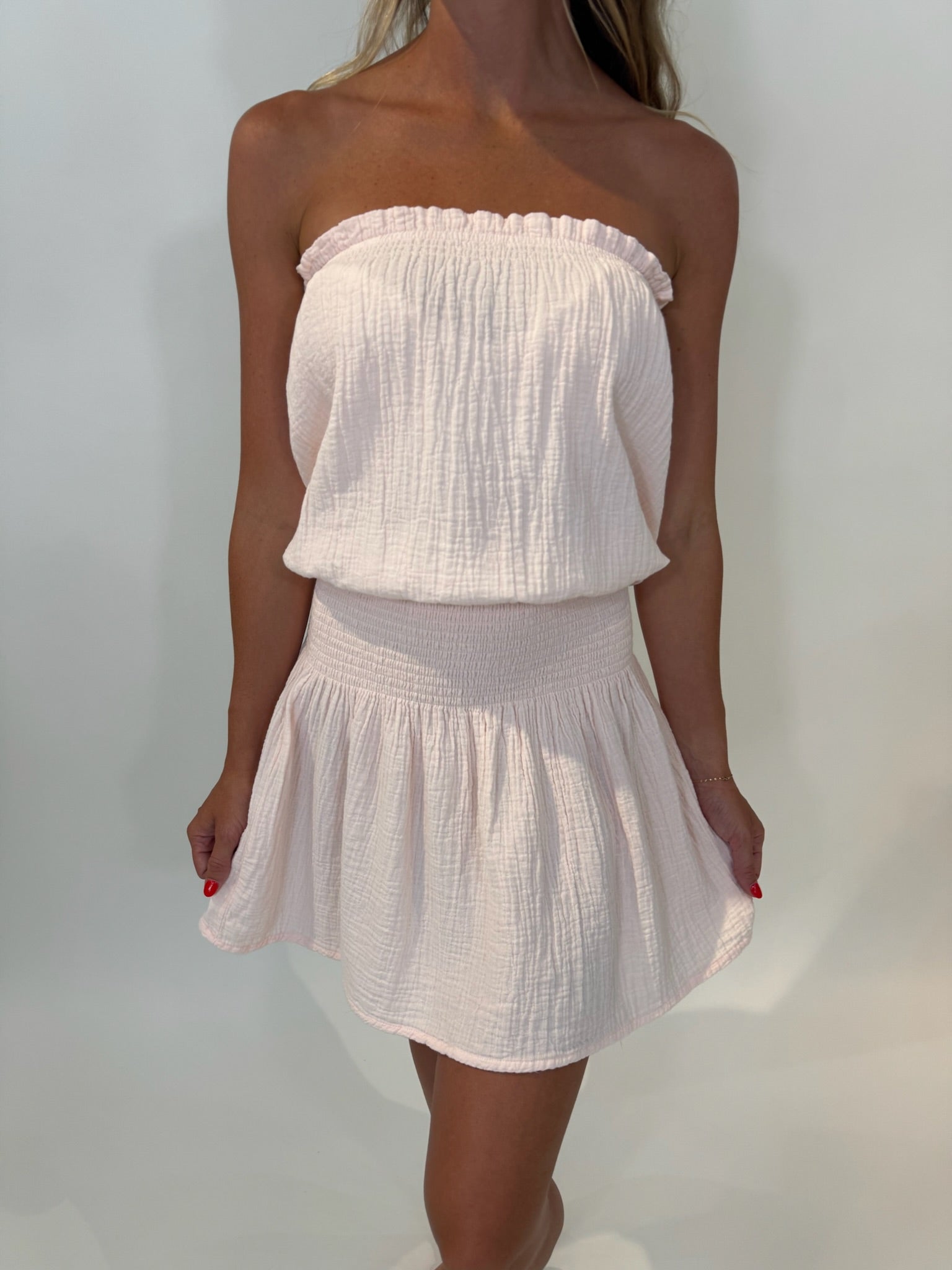 Bobi Smocked Tube Dress