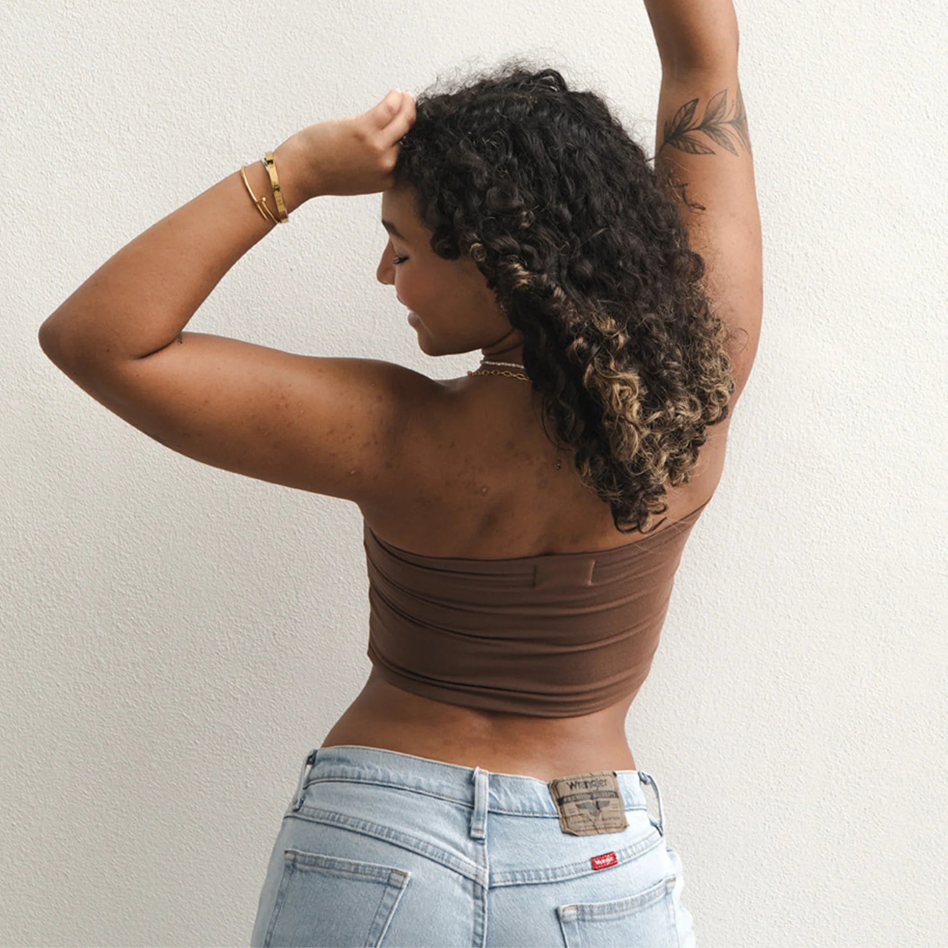Boob-eez | Hunter Bandeau | Brown | Back | Vagabond | Apparel | Boutique