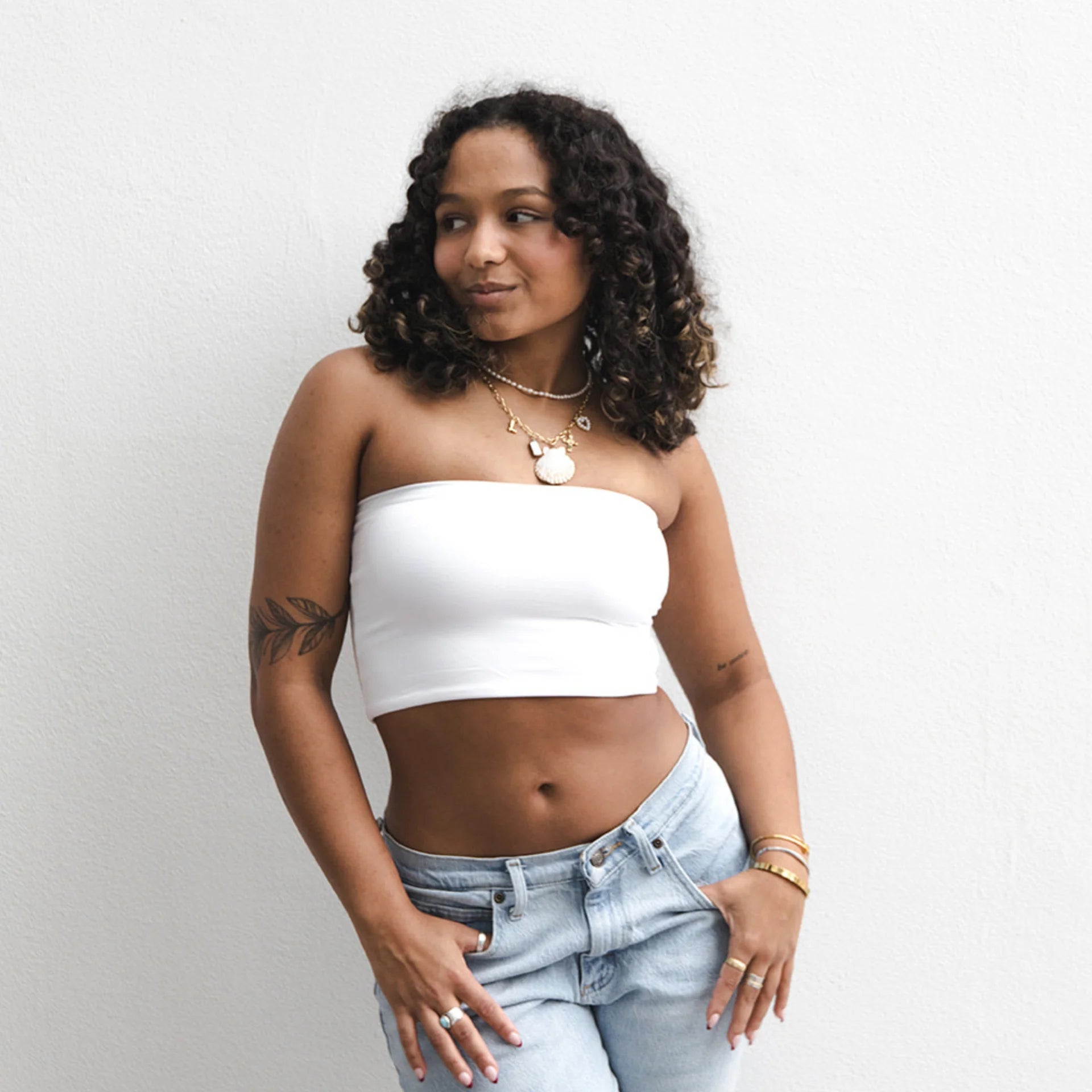 Boob-eez | Hunter Bandeau | White | Vagabond | Apparel | Boutique