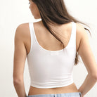 Boob-eez | Devon Tank | White | Back | Vagabond | Apparel | Boutique