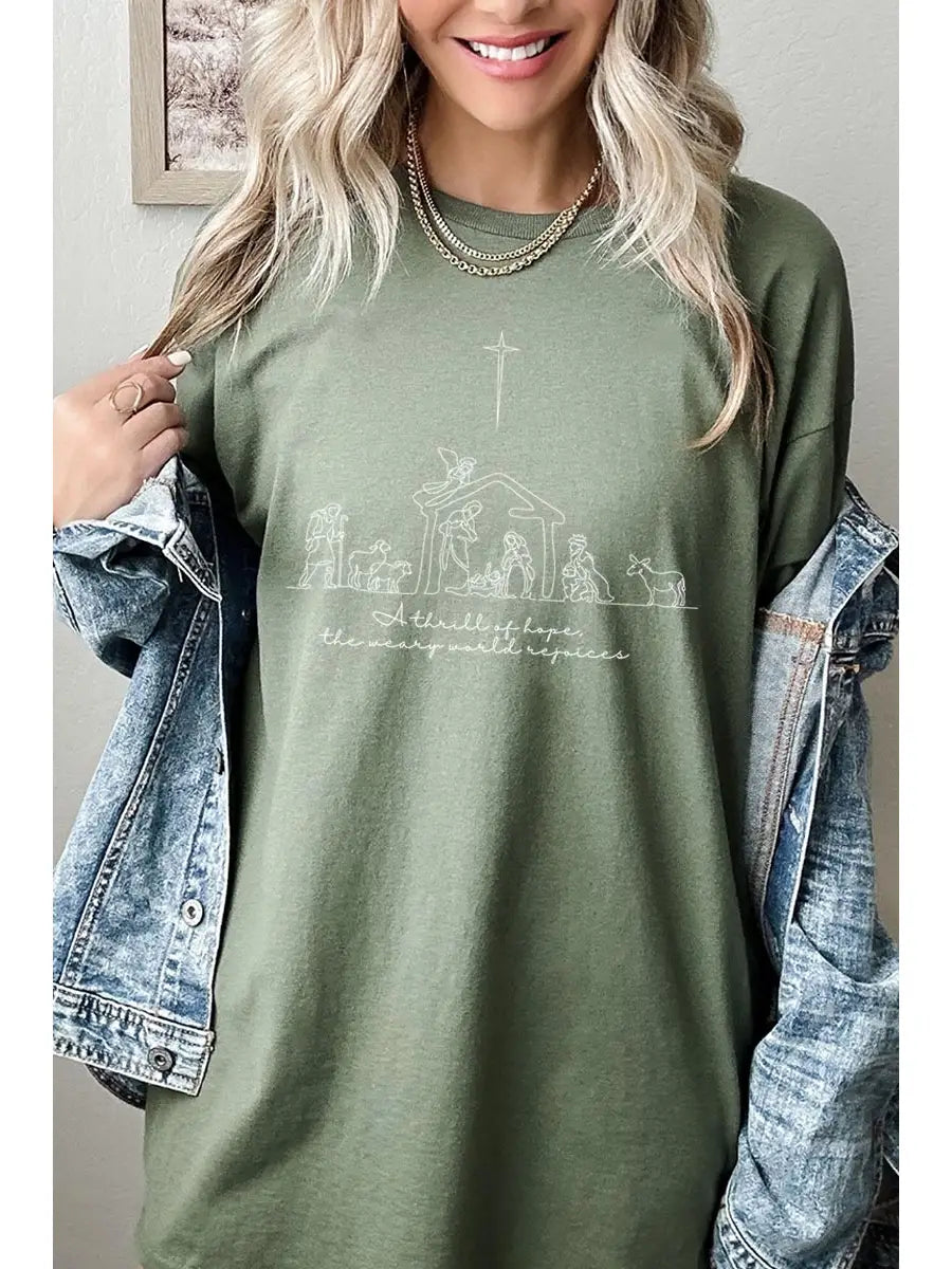 Colorbear | Thrill Of Hope Nativity Tee | Vagabond | Apparel | Boutique