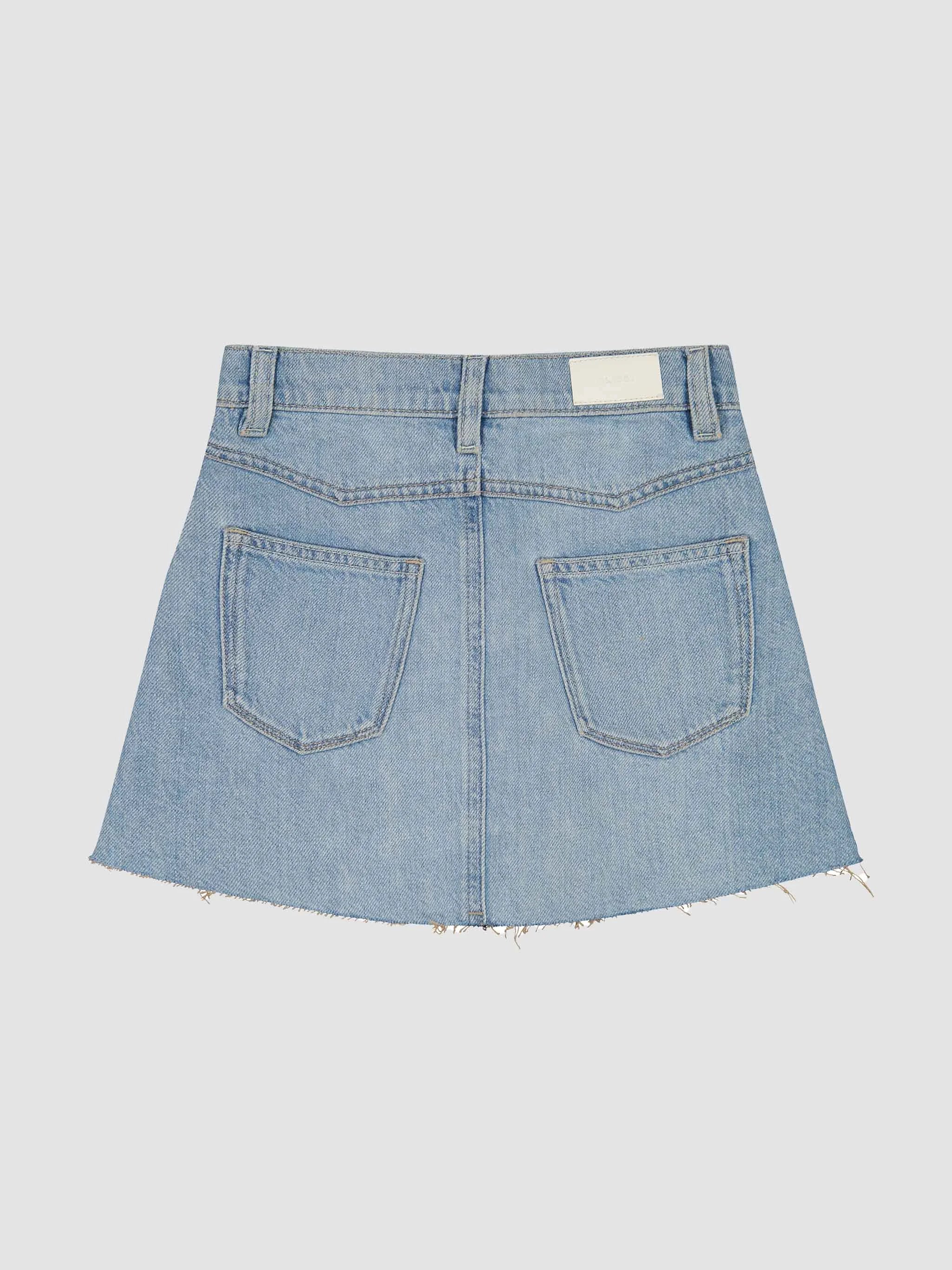 DL1961 | Jenny Mini Skirt Lakefront | Back | Vagabond | Apparel | Boutique