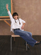 DL1961 | Girl Nini Wide Leg Low Rise Jean | Model | Stock | Vagabond | Apparel | Boutique