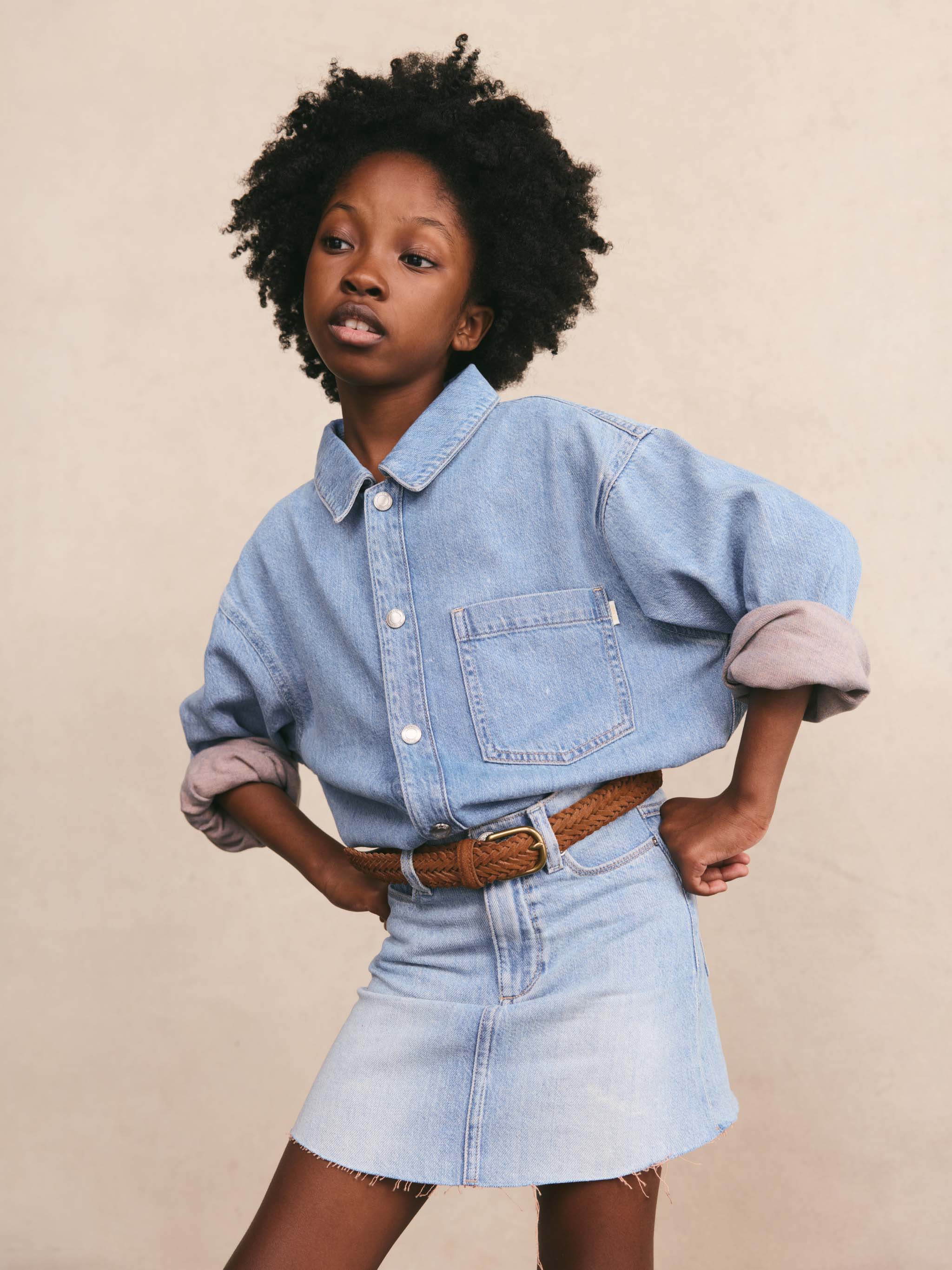 DL1961 | Girl | Olivia Shirt Lakefront | Vagabond | Apparel | Boutique