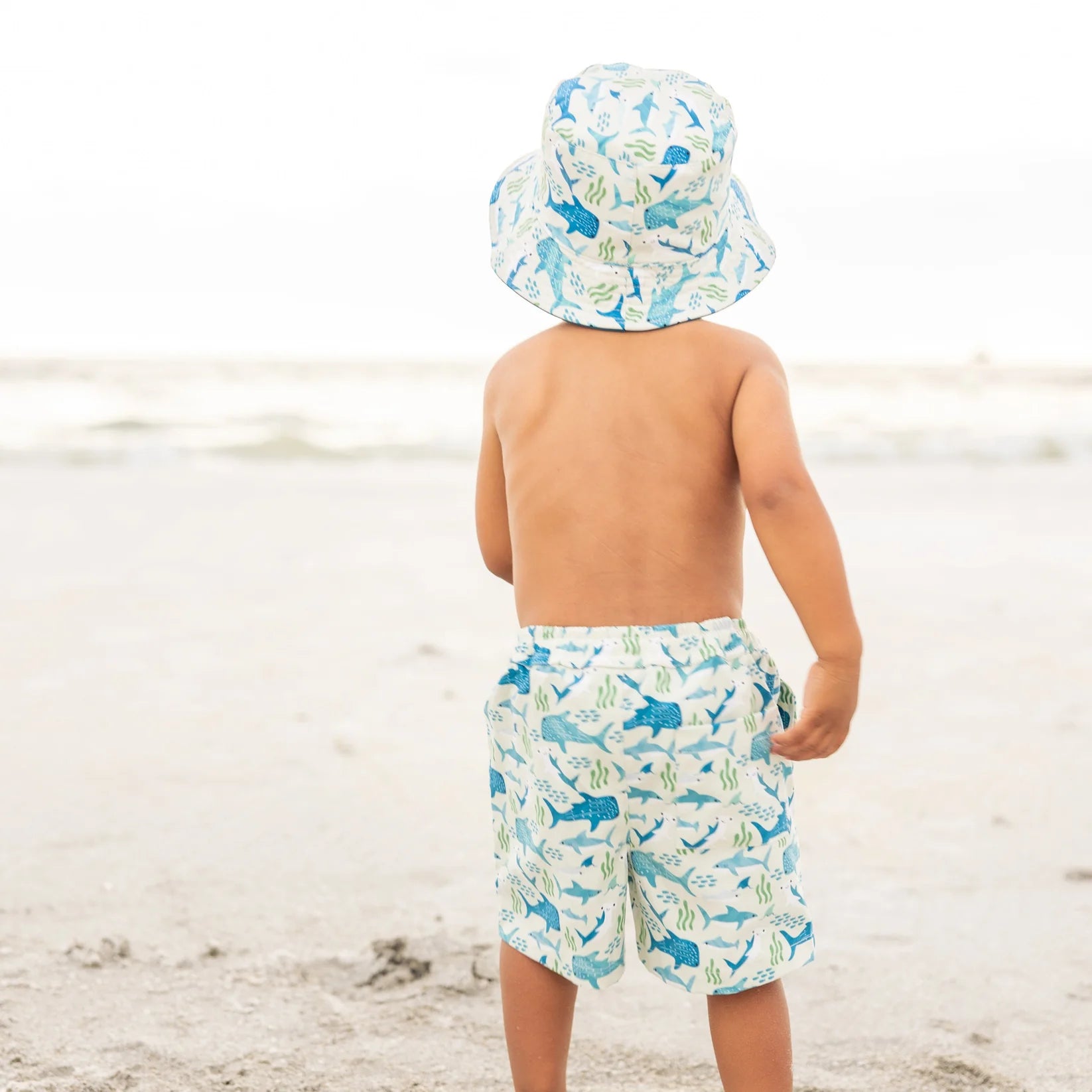 Emerson & Friends | Shark Friends Reversible Bucket Hat | Back | Vagabond | Apparel | Boutique