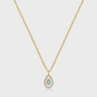 Eklexic | Pear Shaped MOP Opal Necklace Gold Vermeil | Vagabond | Apparel | Boutique