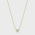 Eklexic | Micro Opal Heart Pendant Necklace | Vagabond | Apparel | Boutique