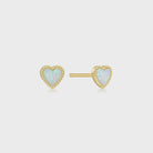 Eklexic | Micro Opal Heart Studs | Vagabond | Apparel | Boutique