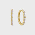 Eklexic |  Mini CZ Huggie Hoop Earrings | Vagabond | Apparel | Boutique